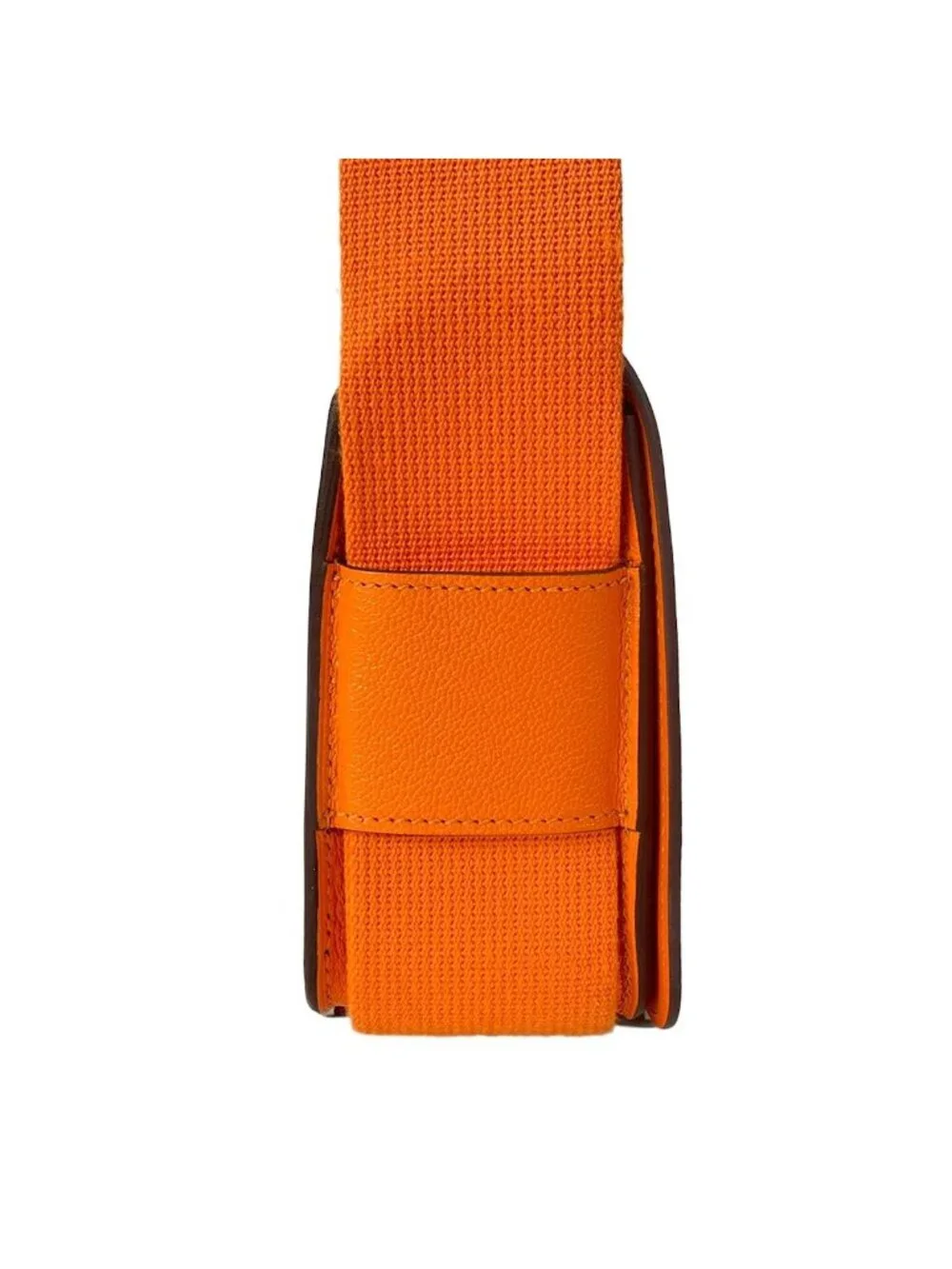 Hermes Shoulder Bag Geta Orange Minian Silver